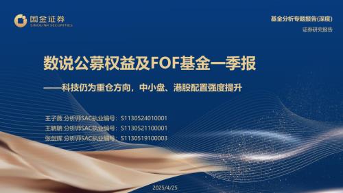 【国金证券】数说公募权益及FOF基金一季报：科技仍为重仓方向，中小盘、港股配置强度提升-250425（38页）.pdf