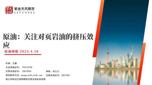 【紫金天风】原油周报：关注对页岩油的挤压效应-250418（20页）.pdf