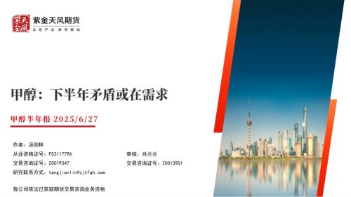 【紫金天风】甲醇半年报：下半年矛盾或在需求-250627（33页）.pdf
