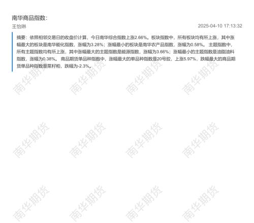【南华期货】南华商品指数-250410（8页）.pdf