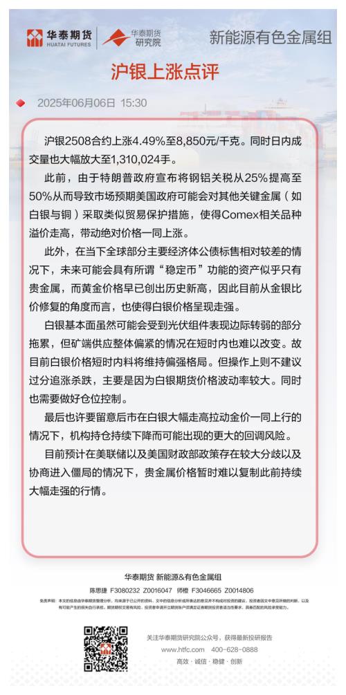 【华泰期货】沪银上涨点评-250606（1页）.pdf