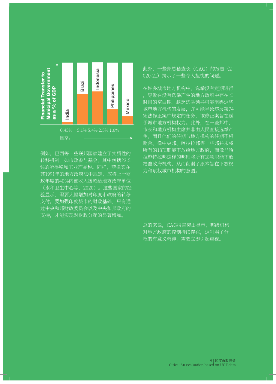 Institute for Competitiveness：2024印度城市市政绩效评估报告：基于城市成效框架（UOF）数据（英文版）（112页）.pdf_第9页