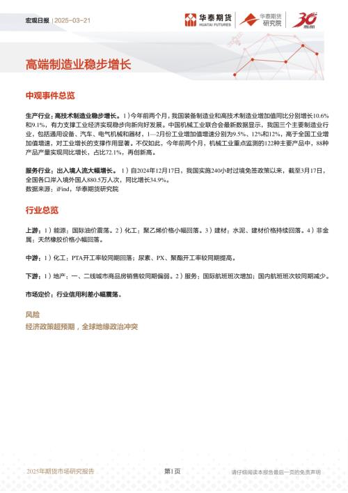 【华泰期货】宏观日报：高端制造业稳步增长-250321（10页）.pdf