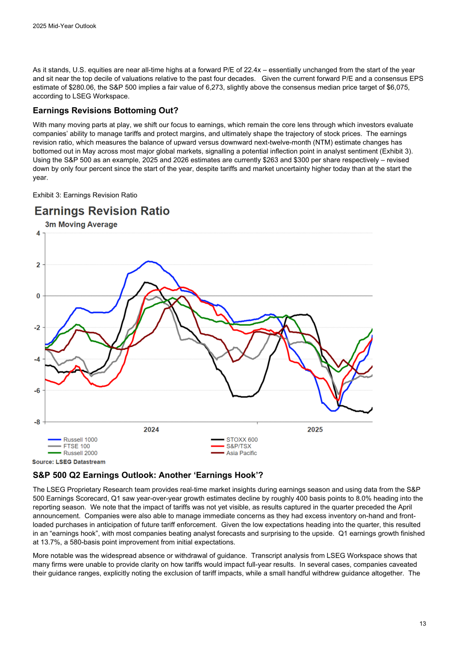 LSEG：2025年年中全球展望报告：宏观经济、股票、零售、基金、RMBS、CMBS和CLO七大领域分析（英文版）（59页）.pdf_第13页
