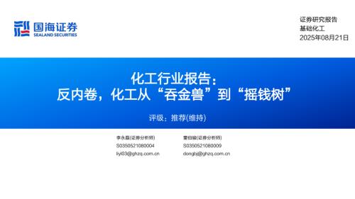 化工行业报告：反内卷化工从“吞金兽”到“摇钱树”-250821（102页）.pdf