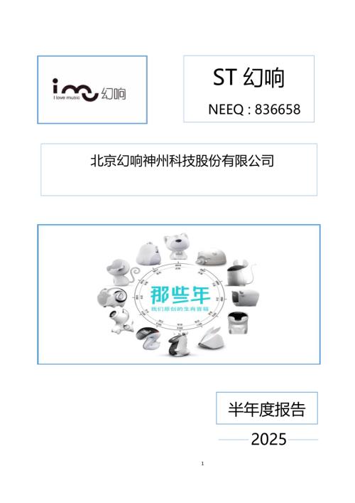 定期报告-ST幻响：2025年半年度报告.PDF