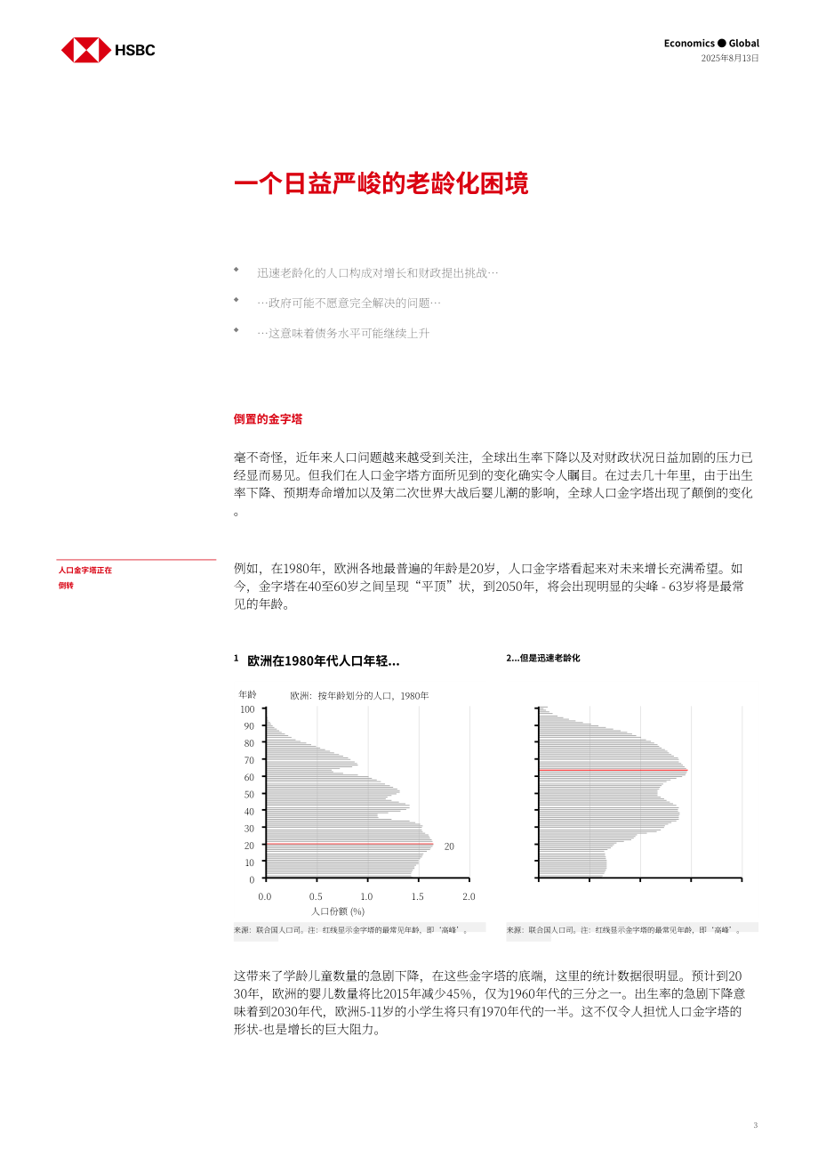 汇丰：全球宏观经济研究：人口老龄化困境-未来的承诺与财政难题-250813（英文版）（20页）.pdf_第3页