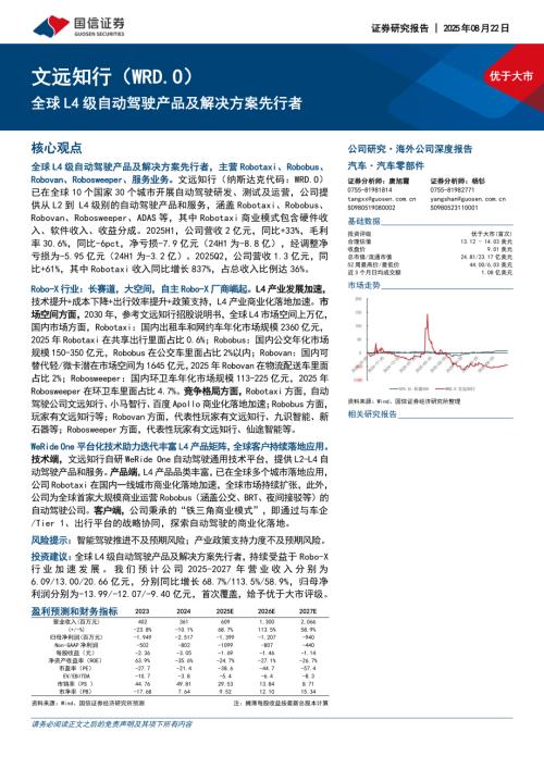 文远知行（WRD.US）-美股公司研究报告：全球L4级自动驾驶产品及解决方案先行者-250822（80页）.pdf