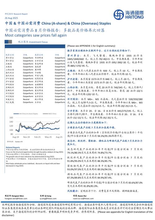【海通国际】中国必需消费品8月价格报告：多数品类价格再次回落-250826（14页）.pdf