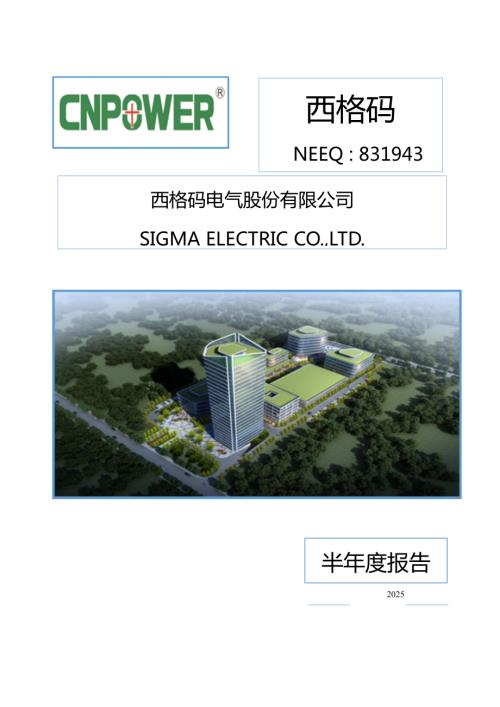 定期报告-西格码：2025年半年度报告.PDF