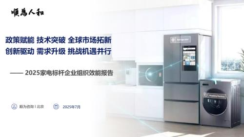 顺为咨询：2025年家电标杆企业组织效能报告（50页）.pdf