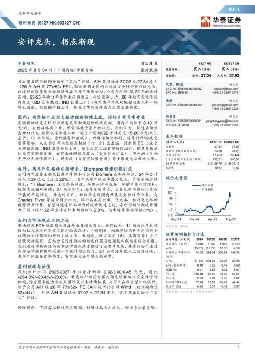 昭衍新药（603127）-A股公司研究报告：安评龙头拐点渐现-250804（32页）.pdf