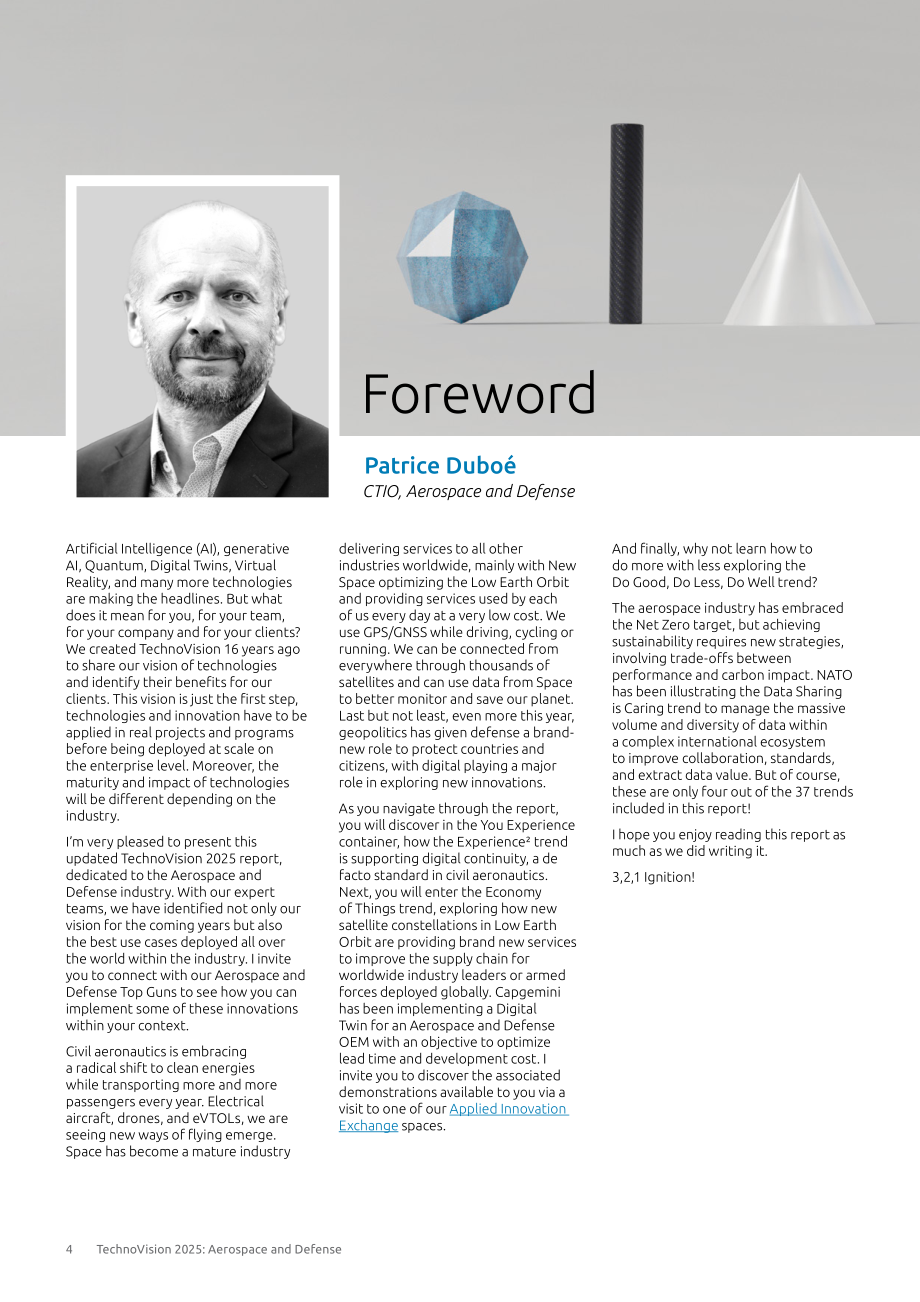 凯捷（Capgemini）：TechnoVision 2025：航空航天与国防领域未来科技趋势报告（英文版）（66页）.pdf_第4页