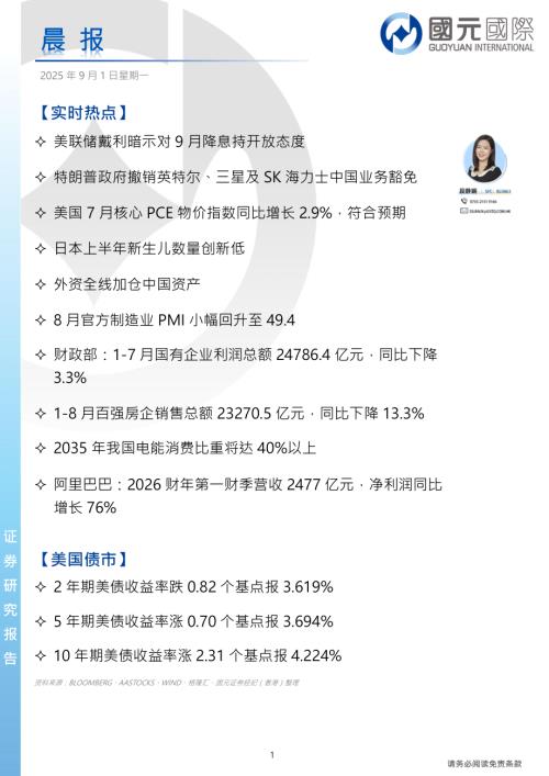 【国元国际控股】晨报-250901（4页）.pdf