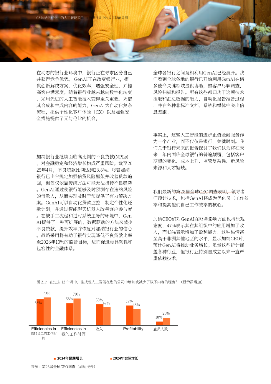 普华永道：2025加纳银行业中的AI&生成式AI应用研究报告（英文版）（74页）.pdf_第14页