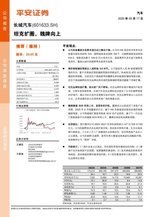 长城汽车（601633）-A股公司坦克扩圈魏牌向上-250917（20页）.pdf