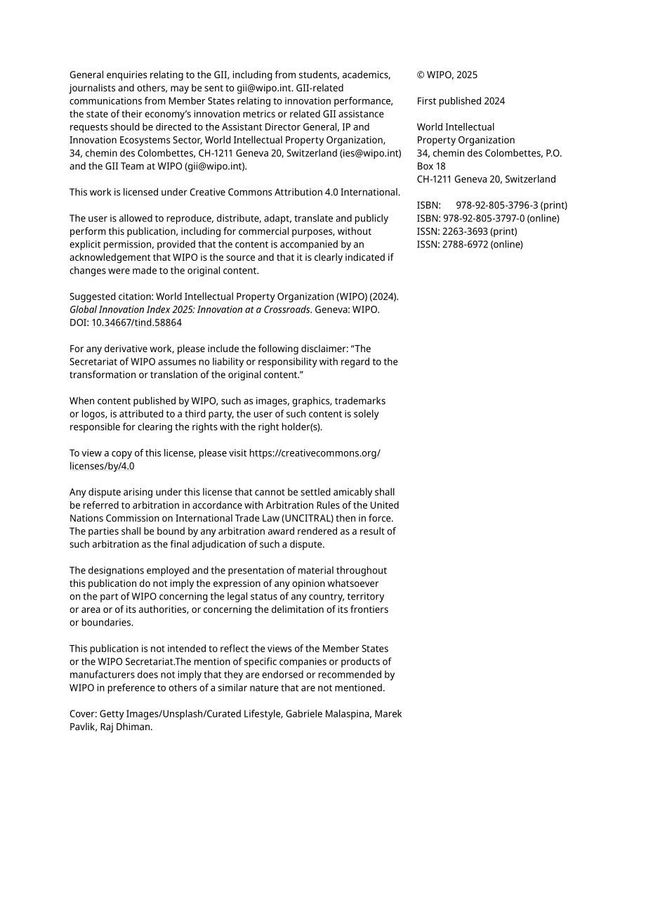 世界知识产权组织（WIPO）：2025年全球创新指数（GII）报告（英文版）（295页）.pdf_第3页