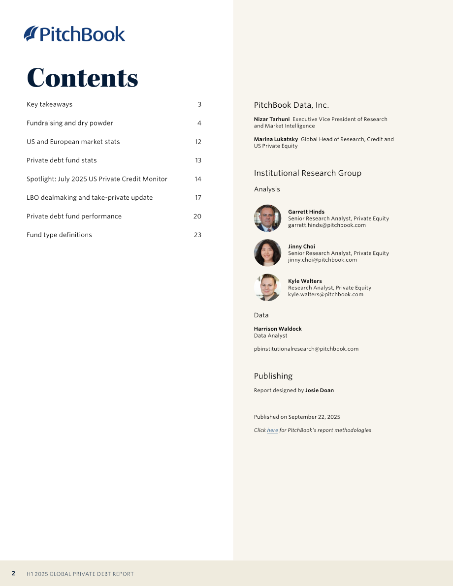 PitchBook：2025年上半年全球私募债权报告（英文版）（24页）.pdf_第2页