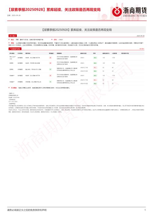 【浙商期货】【尿素季报】累库延续，关注政策是否再现变局-250928（17页）.pdf