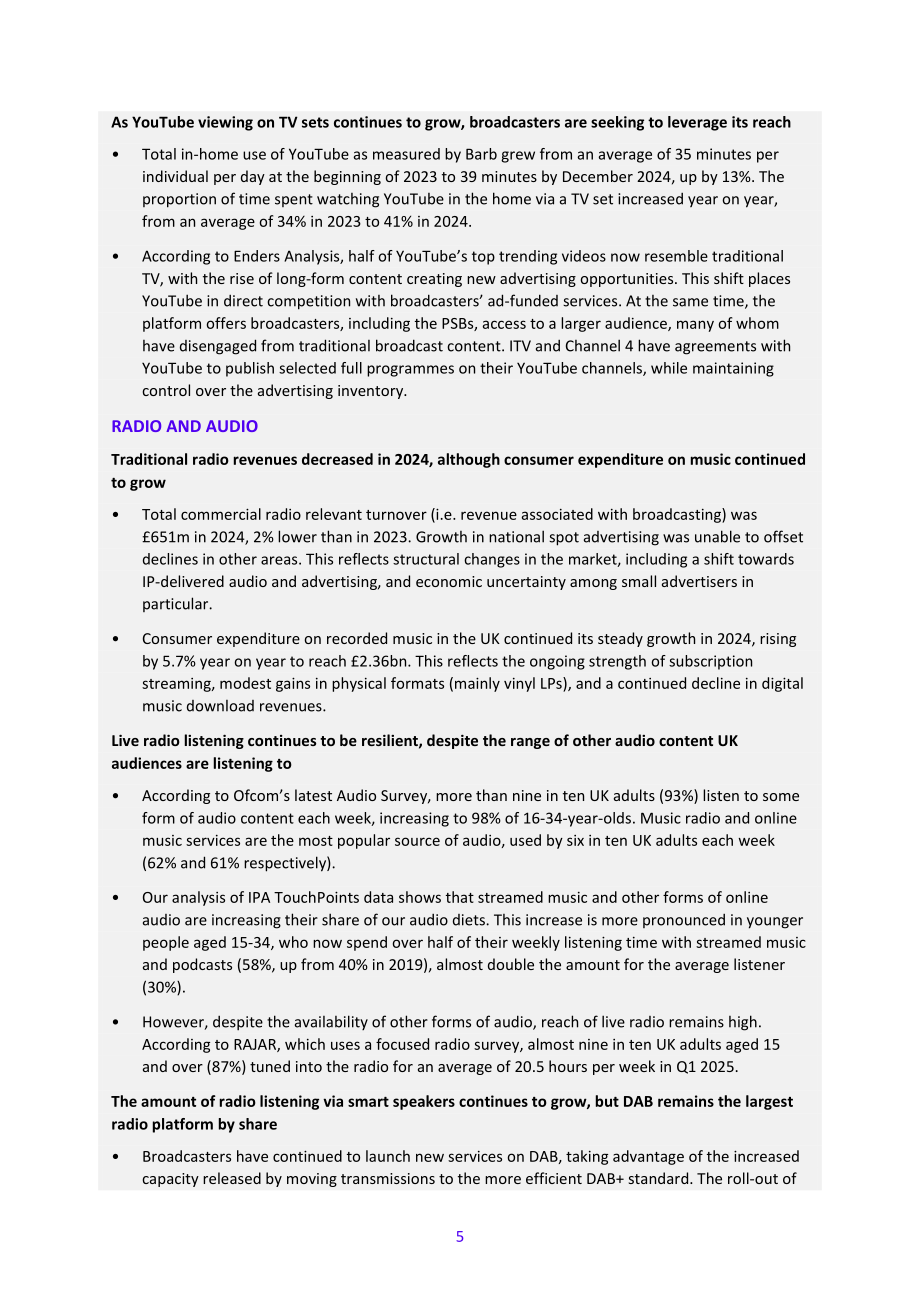 英国通信管理局（Ofcom）：2025年英国媒体行业研究报告（英文版）（94页）.pdf_第5页