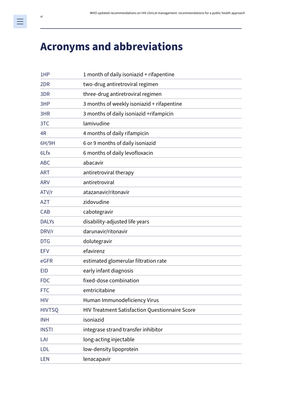 世界卫生组织：2025 HIV临床管理建议报告：基于公共卫生途径的建议（英文版）（108页）.pdf_第8页