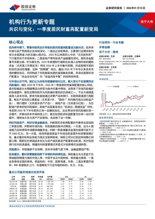 非银金融行业机构行为更新专题：共识与变化一季度居民财富再配置新变局-260110（13页）.pdf
