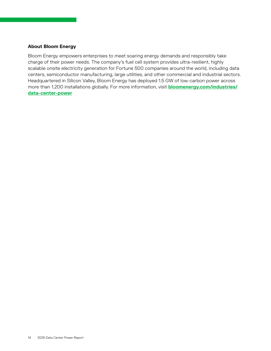 Bloom Energy：2026年数据中心电力报告：电力定义增长（英文版）（16页）.pdf_第14页