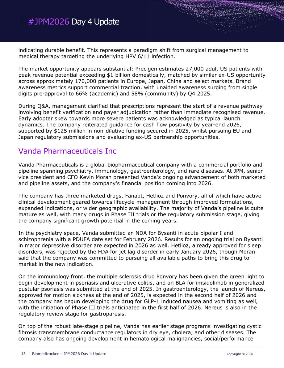 Biomedtracker：2026年JPM医疗大会报告-Day4（英文版）（23页）.pdf_第13页