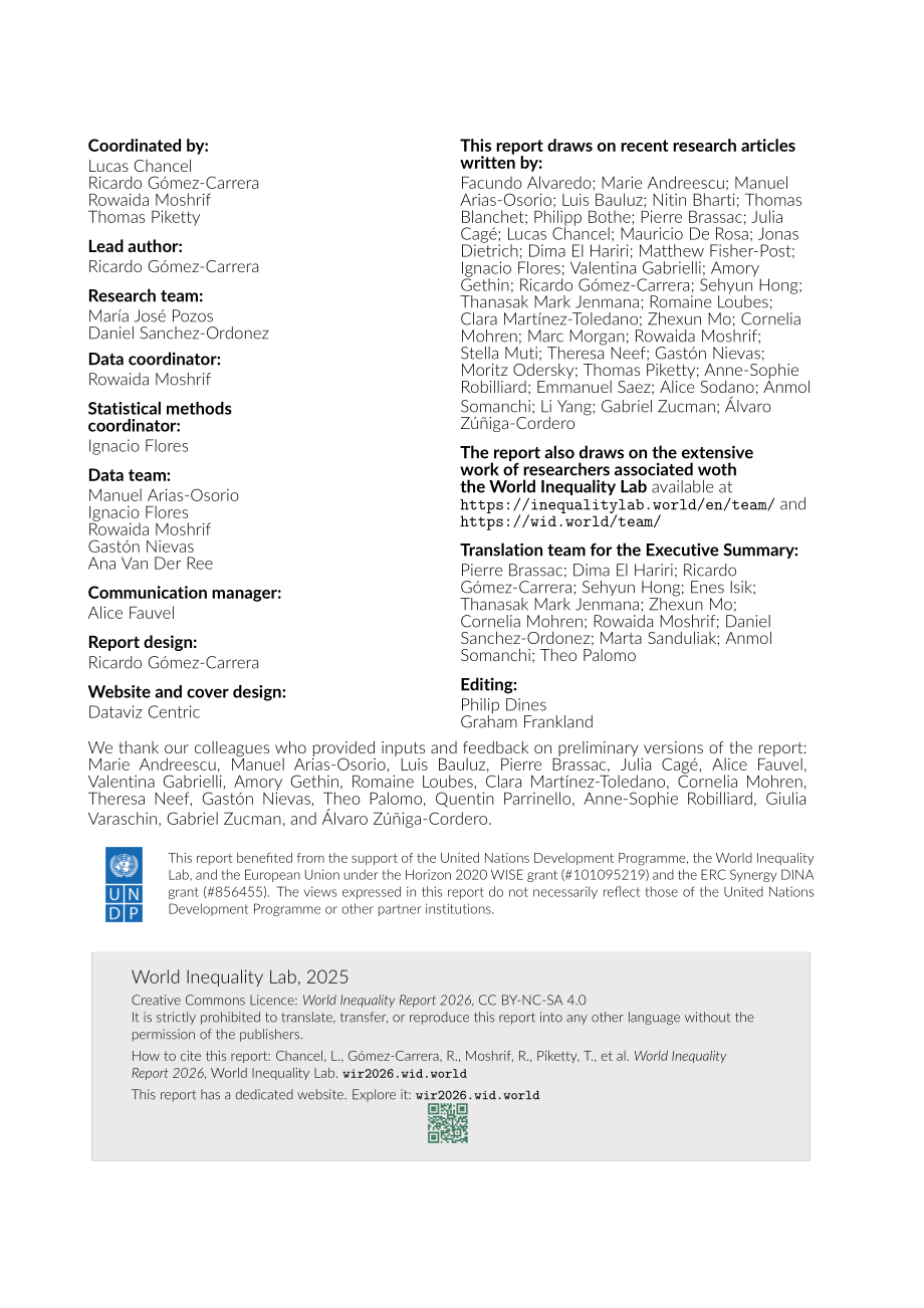 世界不平等实验室：2026世界不平等报告（英文版）（208页）.pdf_第2页