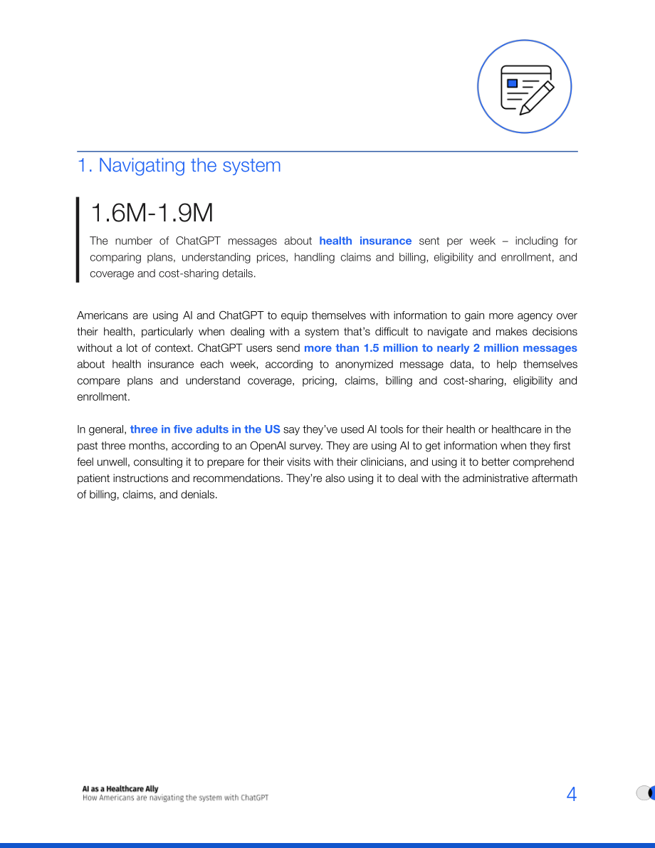 OpenAI：2026 AI：医疗健康得力助手——美国人如何借助ChatGPT驾驭医疗体系研究报告（英文版）（18页）.pdf_第4页
