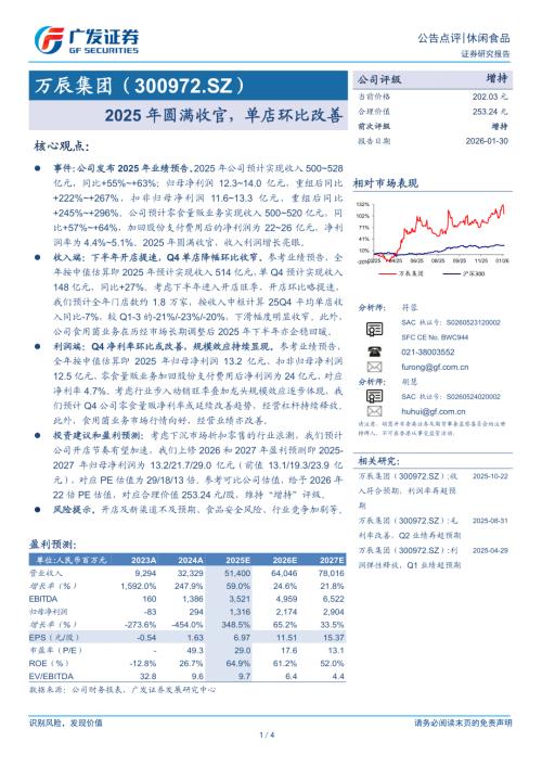 万辰集团(300972)-A股公司研究报告：2025年圆满收官单店环比改善-260130（4页）.pdf
