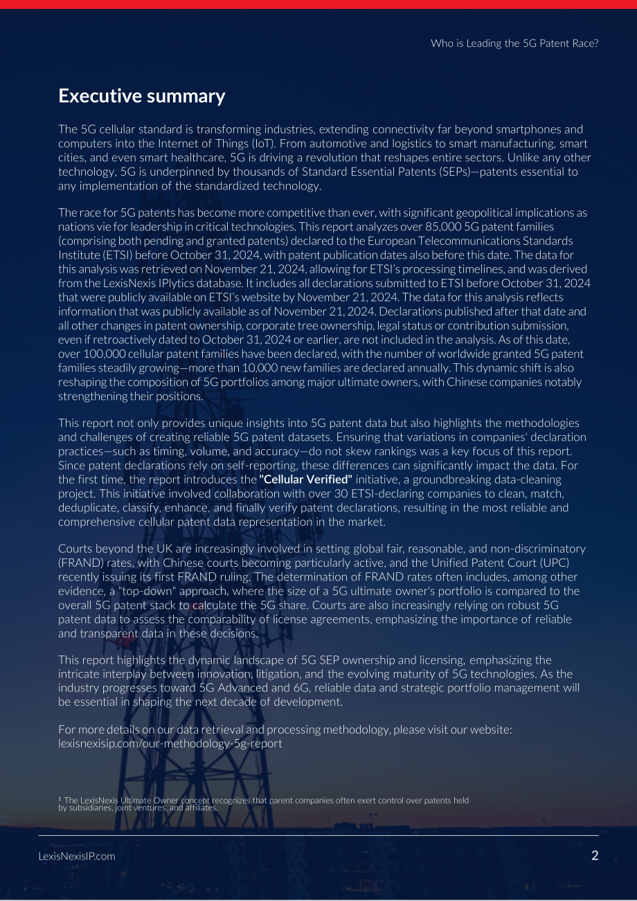 律商联讯：2025年全球5G专利排行榜（英文版）（33页）.pdf_第2页