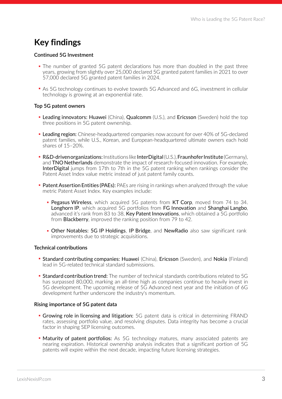 律商联讯：2025年全球5G专利排行榜（英文版）（33页）.pdf_第3页