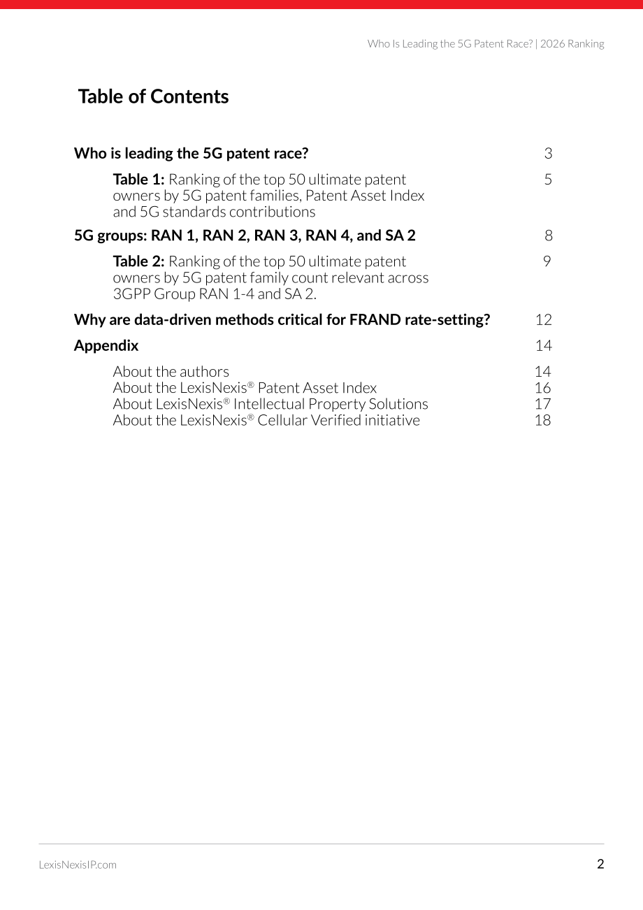 律商联讯：2026年全球5G专利排行榜（英文版）（19页）.pdf_第2页