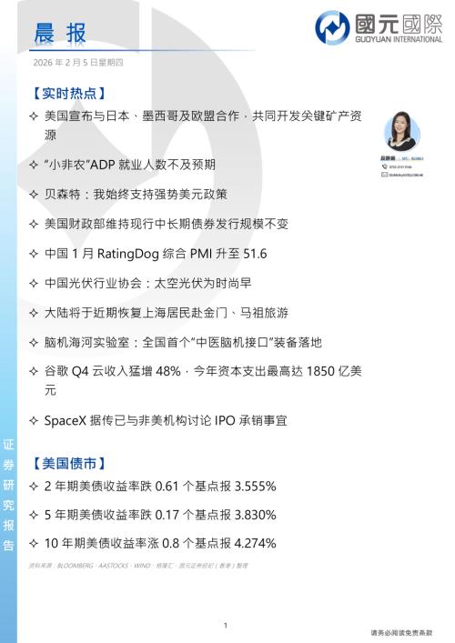 【国元国际控股】晨报-260205（4页）.pdf