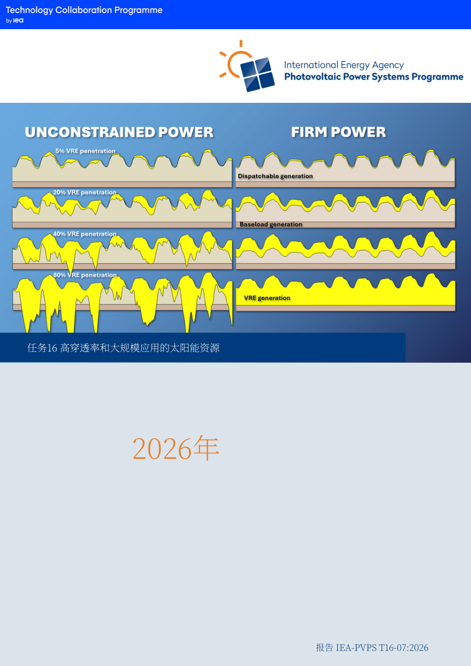 IEA PVPS：2026可变可再生能源向稳定电力转化的核心策略与全球案例分析报告（英文版）（74页）.pdf_第1页