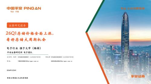 电子行业：26Q1存储价格全面上涨看好存储大周期机会-260208（10页）.pdf