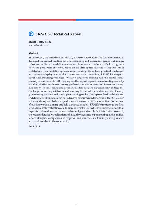 百度：2026文心5.0技术报告（英文版）（36页）.pdf