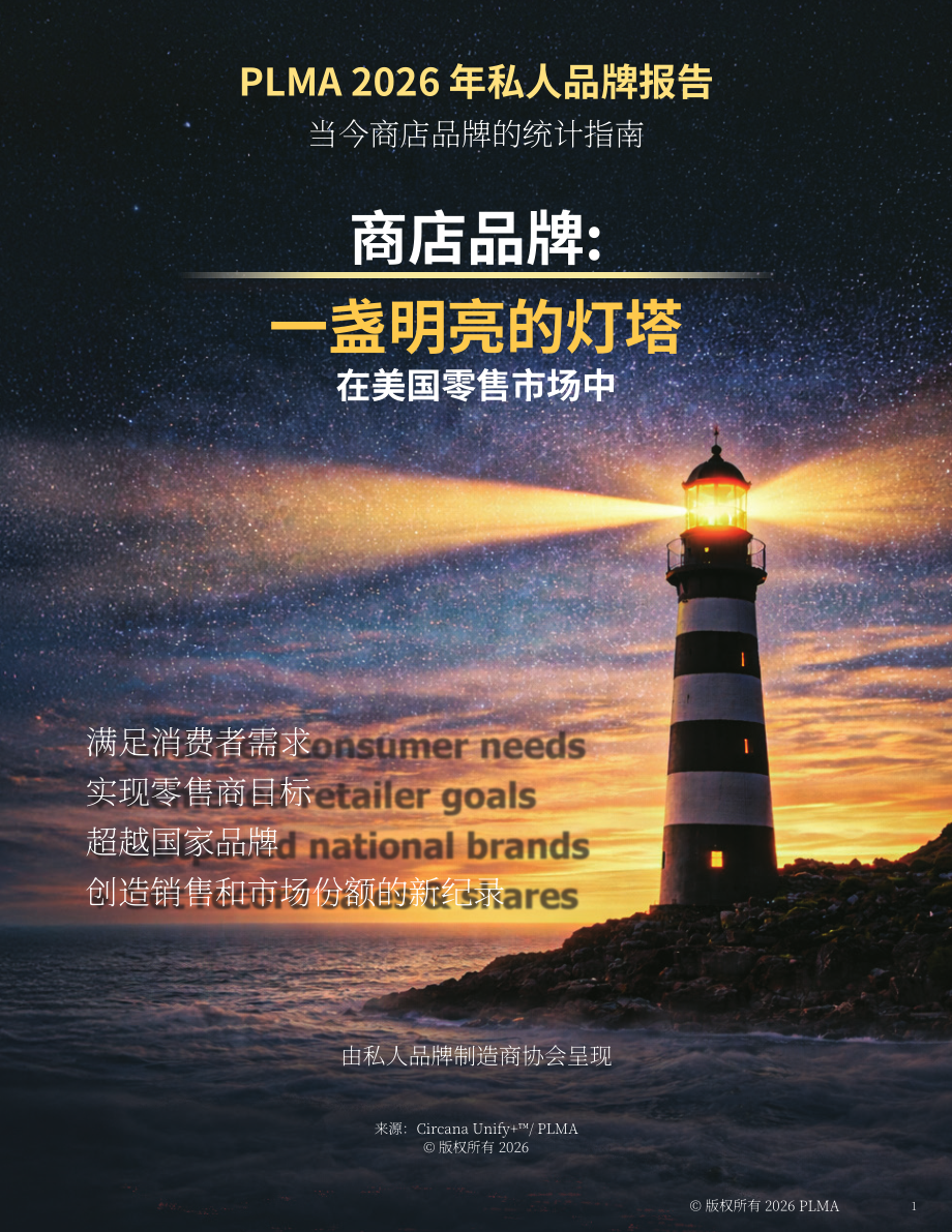 美国自有品牌制造商协会（PLMA）：2026年美国自有品牌报告（英文版）（25页）.pdf_第1页