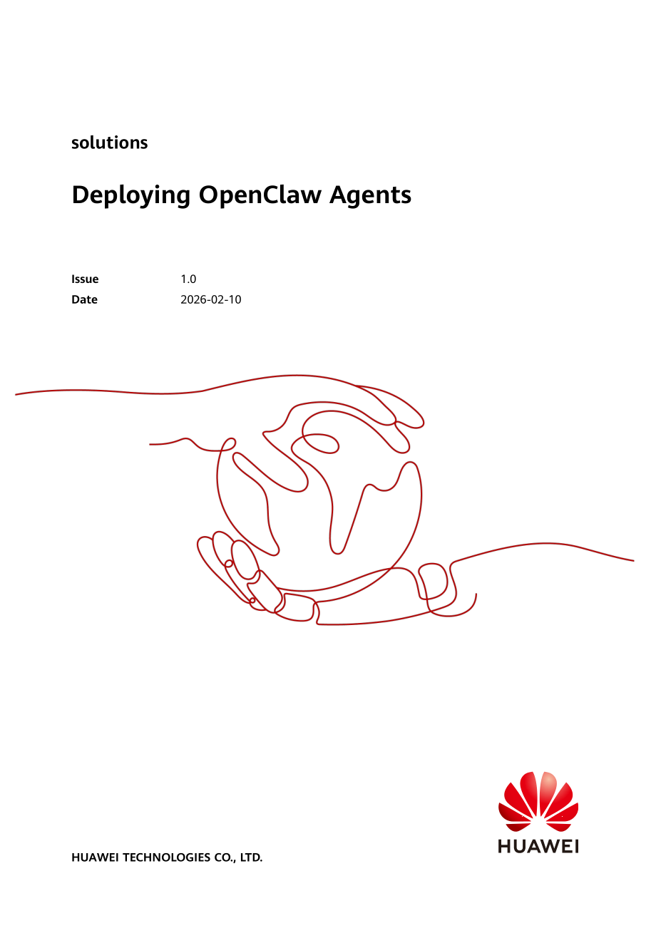 华为：2026年部署 OpenClaw 代理解决方案（英文版）（47页）.pdf_第1页