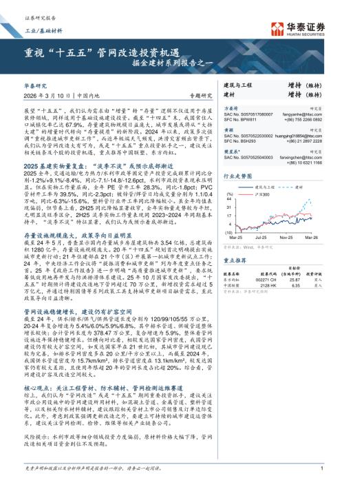 工业、基础材料行业掘金建材系列报告之一：重视“十五五”管网改造投资机遇-260310（14页）.pdf