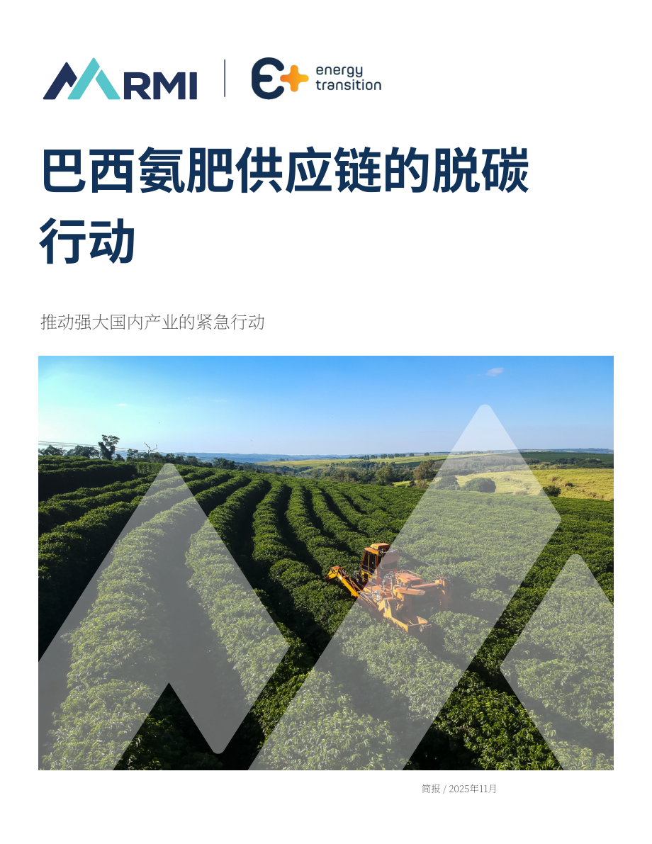 落基山研究所：2025巴西氨肥供应链脱碳：强化本土产业的即刻行动研究报告（英文版）（19页）.pdf_第1页