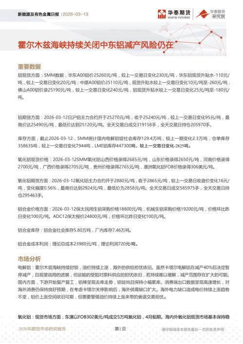【华泰期货】新能源及有色金属日报：霍尔木兹海峡持续关闭中东铝减产风险仍在-260313（9页）.pdf