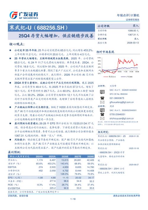 寒武纪(688256)-A股公司研究报告：25Q4存货大幅增加供应链稳步改善-260313（10页）.pdf