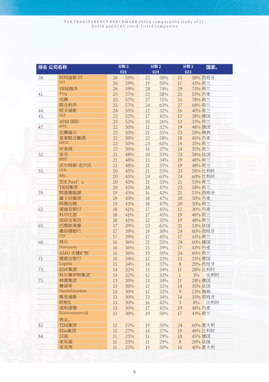 VBDO：2025年税务透明度基准：51家荷兰与65家欧盟上市公司对比研究报告（英文版）（68页）.pdf_第9页