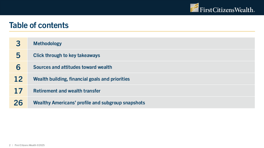 First Citizens Wealth：2025年美国富裕人群调查报告：放眼财富之外（英文版）（32页）.pdf_第2页