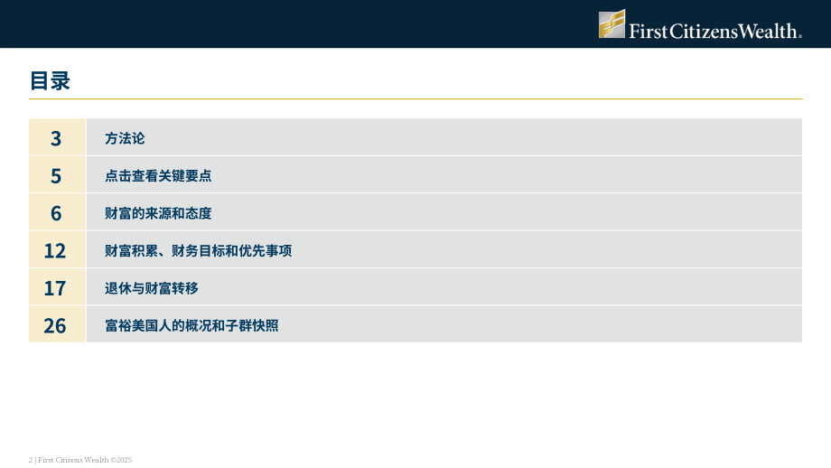 First Citizens Wealth：2025年美国富裕人群调查报告：放眼财富之外（英文版）（32页）.pdf_第2页