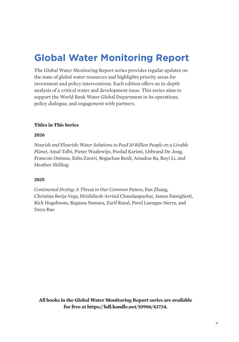 世界银行（WBG）：2026滋养与繁荣：在宜居地球上养活100亿人口的水资源解决方案报告（英文版）（78页）.pdf_第7页