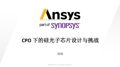 周铮-CPO 下的硅光子芯片设计与挑战.pdf