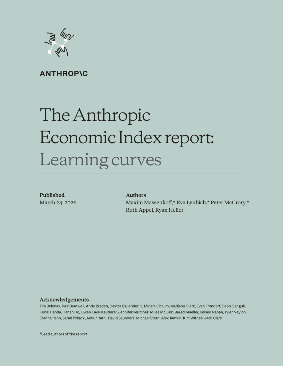 Anthropic：2026经济指数报告：学习曲线（英文版）（20页）.pdf_第1页
